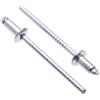 Keple 3.2mm x 12mm Rivetti Ciechi in Acciaio Inox A2, Confezione da 25 - AISI 304 Rivetti per Metallo, Rivetto Cieco a Testa Bombata, Rivetti Pop per Carrozzeria, Chiusura in Metallo - Spingere i Rivetti