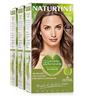 Naturtint | Colorazione senza ammoniaca | Copertura dei capelli grigi al 100% | Ingredienti vegetali | Colore naturale e di lunga durata | 7.7 Teide Marrone | Confezione da tre
