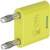 Stäubli KS2-4N-19 connettore Verde, Giallo Diametro penna: 4 mm Distanza perno: 19 mm 1 pezzo