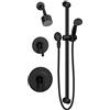 Symmons 3505-H321-V-CYL-BMB1.5TRM Rivestimento Doccia con doccetta, Nero Opaco