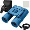 Ryaco Binocolo, 8 x 21, forte ingrandimento, piccolo, resistente agli urti, Adatto a principianti e amatori, regalo di Pasqua, birdwatching, visite turistiche, campeggio, Blu