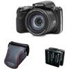 KODAK Pixpro Astro Zoom AZ425 - Fotocamera digitale Bridge, Zoom ottico 42X, grandangolare da 24 mm, 20 megapixel, LCD 3, video Full HD 1080p, batteria agli ioni di litio - nero
