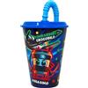 Brainrot - Bicchiere con cannuccia 430ml