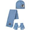 Sonic the Hedgehog - Coordinati invernali per bambini, Set 3 pezzi, Cappello + Guanti + Sciarpa