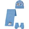 Topolino - Mickey Mouse Disney Topolino - Coordinati invernali per neonati, Set 3 pezzi, Cappello + Guanti + Sciarpa