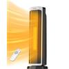 Pelonis Riscaldatore Elettrico 2000W, Radiatore Elettrico con Telecomando, Riscaldatore Elettrico Termostato, Regolabile e Protezione Tipp-Over e Contro il Surriscaldamento