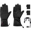 G-HEAT - Guanti riscaldati Street - Misti - Antivento - Impermeabile - Grip Silicone. Usi: bicicletta, viaggi urbani, Malattia di Raynaud. Fornito con 1 paio di batterie e cavo di ricarica