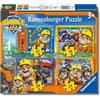 Ravensburger - Puzzle Bambini 3 Anni 4 in a box, Rubble & Crew - Puzzle 3 Anni, Collezione Paw Patrol, Include 4 Puzzle 12-16-20-24 Pezzi Progressivi, Giochi Educativi, Idee Regalo