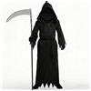 IWTBNOA Costume per bambini con falce, spaventoso costume da mietitore, fantasma horror fantasma Hellraiser Costume Dementor Grim Reaper per per Halloween Carnevale