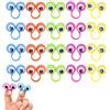 Bavooty Occhi da Dito Marionette, Occhio Dito Giocattolo, Occhi Marionette da Dito, Eyeball Ring, Plastica Bulbi Oculari Bambini, 5 Colori, 30pcs