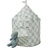 3 Sprouts - Tenda Gioco Bambini per Interno - Capanna per Bambini Cameretta, Tenda delle Fiabe, Teepee Bambini - Scacchiera Verde