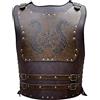 HiiFeuer - Armatura da Petto in Pelle PU, Stile Guerriero Vichingo, Armatura in Pelle Medievale Per Attività di Cosplay e di Carnevale (Dragon)