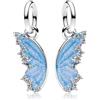 MSPOVOF Ali di farfalla Charm,S925 perline in argento sterling, per bracciali e collane, regalo di gioielli per donne