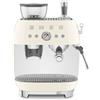 SMEG 50' STYLE MACCHINA DA CAFFE' ESPRESSO CON MACINACAFFE' PANNA EGF03CREU