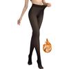 BTkviseQat Collant termostatici da donna, invernali, imbottiti, finti, traslucidi, in peluche, Nero trasparente, 320 g, per -5 ~ 10 ℃, S-M