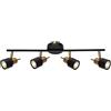 Arte Lamp Almach Faretti LED Soffitto Orientabili 4 Luci in Metallo con Finitura Neutra per Cucina Ingresso Corridoio con Luce Mirata per Interni Moderni