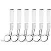 sourcing map E14 bro Base Lampadina Presa Supporto Con Filo 3 Pollici Bianco Coperture Maniche Kit 6 Set