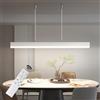 OOWOLF Lampada a Sospensione LED con Telecomando,120CM 40W Dimmerabile | 3000/4500/6000K,3800-4000lm,Altezza regolabile,Funzione di memoria,Timer, per Tavolo da Pranzo, Ufficio e Soggiorno