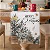 DecorMommt Runner Tavolo Invernale 33x183 Runner Da Tavola Natale In Lino Bacche Di Agrifoglio Decorazioni Natalizie Beige Per Natale E Inverno, Decorazione Per Cucina, Interni, Feste E Festività