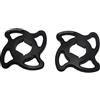ACCOSSATO Coppia di ghiere di regolazione precarico Accossato nere con esagono interno da 14 mm per Triumph Speed Triple 955 dal 2000 al 2004 (CC 955)