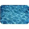 A.Monamour Tappetino per Il Bagno Antiscivolo Assorbente Superficie Dell'Acqua Di Mare Blu Riflesso Soleggiato Sfondo Texture Dell'Acqua Tappeto Tappetini Doccia Passatoia da Cucina Zerbino Tappeti