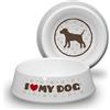 power gift I Love My Dog - Ciotola per cani in ABS, Ø 21 cm, ciotola antiscivolo, ciotola per alimenti, ciotola per acqua, ciotola per cani elegante, pratica, robusta e durevole.