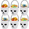 Clvsyh 6Pcs Mini Secchiello per Caramella di Halloween, Vaso con Manico per Dolcetti o Scherzi