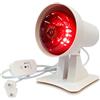 Zinueen Lampada a infrarossi da 150 W, lampada a luce rossa con timer e temperatura regolabile, lampada a luce rossa terapia per viso e corpo, calore profondo contro l'affaticamento muscolare, angolo