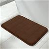 Yimobra Tappetino da bagno antiscivolo, 61 x 43 cm, super assorbimento d'acqua, spesso, lavabile in lavatrice, facile da asciugare, tappetino per bagno - Marrone