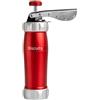 MARCATO Sparabiscotti, Macchina per Biscotti Biscuits Rossa, Alluminio Anodizzato, 20 Forme Incluse, 2 Dimensioni Possibili, 25x10x5 cm, Facile da Usare e Pulire, Linea Design, BI-DES-RSO
