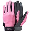 AK Riding Sports AK Ever Last Micro Svezia Guanto da equitazione per tutte le stagioni Horse Riding Gloves AKRS-5298 (Black/Pink, S)