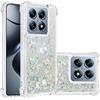 Generic Cover per Xiaomi 14T / Xiaomi 14T Pro, Glitter Bling Clear Liquido Custodia TPU Silicone Morbido Brillantini Quicksand Antiurto TPU Silicone Protettivo Case Cover per Xiaomi 14T / Xiaomi 14T Pro, L9