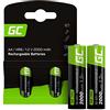 Green Cell Batterie Ricaricabili AA 2000mAh Ni-MH - 2 Pezzi di Batterie AA 1.2V per Uso Quotidiano, Ideali per Telecomandi, Giocattoli e Altri Dispositivi Elettronici