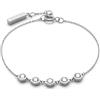 Olivia Burton Bracciale da Donna Collezione EVER STACKED in Acciaio Inossidabile con Charm Esagonali in Cristallo - Disponibile in Argento o Oro
