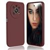 DESSEN Cover per Huawei Honor Magic 4 Lite (4G/5G) / Honor X9 5G - Silicone Custodia Antiurto Protezione Fotocamera Case Sottile e Morbida TPU Bumper Antishock Anti-Impronte, Rosso Vino