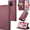 Rerzoiro Cover per Xiaomi Redmi Note 12 4G Custodia Portafoglio [Blocco RFID] Premium Pelle PU Wallet Case Flip Libro con Porta Carte Slot Supporto Flip Case per Xiaomi Redmi Note 12 4G, Rosso