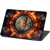 Finest Folia Adesivo per Laptop Pellicola Protettiva: Skin in Vinile Autoadesiva per Notebook, Cover Cover Protettiva Strana (LP110 Bitcoin, 15 pollici)
