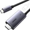 UGREEN Cavo USB C a HDMI 100W PD Caricabatterie 4K60Hz 1440P144Hz 1080P240Hz/120Hz Tipo C Thunderbolt 3/4/5 HDR Adattatore Compatibile con iPhone17 16 MacBook iMac Mac Mini iPad Pro Galaxy S24(2M)