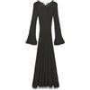 Vero Moda Ankle Dress Prm Vmclarisa LS Wide O-NCK-Abito alla Caviglia, Torta al Cioccolato, XS Donna