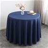Highdi Tovaglia Rotonda Antimacchia, Hotel Banchetto Tovaglia Lavabile Tovaglie da Tavola Poliestere Tavolo Gonna per Giardino Matrimonio Festa Decorazione (160cm,Blu Scuro)