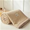 DOTBUY-SHOP Trapuntino Copriletto Estivo Primaverile, Cotone Trapunta Leggera, Motivo a Quadri Piazza Copriletto Trapuntato per Letto Singolo, Letto Matrimoniale (Cachi,150x200cm)