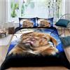 Generic Biancheria Da Letto 155X220 Cm Cane Animale Bambino Copripiumino Set 3D Stampato Copripiumino Trapunta Con Chiusura A Cerniera Per Adolescenti E Adulti Ultra Soft Bedding（2 Fed-9330421188