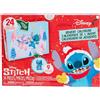 Just Play Calendario dell'Avvento Disney Stitch, 24 pezzi, personaggi da collezione da 3,8 cm, giocattoli per bambini e bambine dai 5 anni
