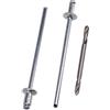 SKIR'CO 250 rivetti ciechi 2,4 x 4 mm, in alluminio, DIN 7337, testa a cupola, mandrino in acciaio, rivetti pop