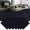 GBACHOOSE 30 piastrelle autoadesive per moquette, 30 x 30 cm, per ufficio, soggiorno, balcone (nero)