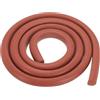 PATIKIL Nastro Sigillante in Schiuma di Silicone 12mmx10mmx1m Nastro Sigillante a Forma di D per Riempire Fessure Guarnizione Gomma Spugna Solida per Fessure tra Piastrelle da Parete Rosso