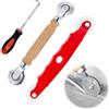 GisWell 3 pezzi di attrezzi retrattili, strumento per palo, strumento per spline roller mano con ruote in nylon e strisce di gomma, gancio per zanzariera, protezione dagli insetti, ricambio