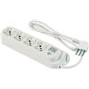 FANTON 474204ECO Multipresa OMEGA ECO RELIFE 4 prese bipasso/schuko 2P+T 16A cavo 1,5 m. spina piccola 2P+T 10A + interruttore automatico luminoso di sovraccarico