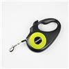 Julius-K9 Guinzaglio retrattile per cani, XS - nastro da 3 m, nero/neon - manico antiscivolo, guinzaglio a nastro, estensibile, freno con una sola mano, pausa, blocco, nastro riflettente