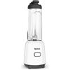 Tefal Mix & Move BL1501 - Mini frullatore, con bottiglia To-Go, in Tritan, 300 Watt, design salvaspazio, lame rimovibili, funzionamento semplice ed ergonomico con un solo pulsante, colore: Bianco/Nero